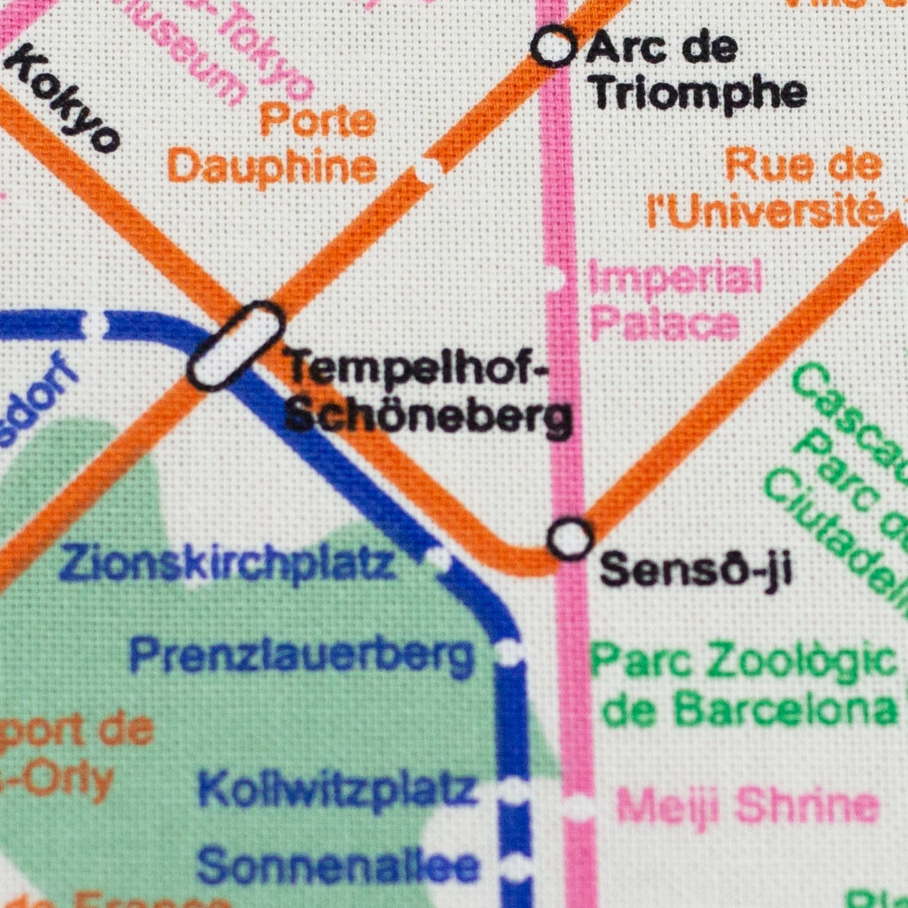 Canvas Swafing U-Bahn Plan